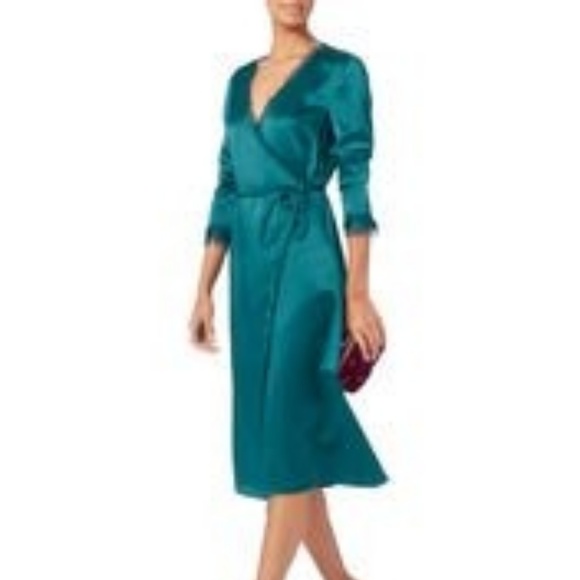 INTERMIX Charlie Wrap Front Maxi Dress Size 0 - Picture 2 of 8